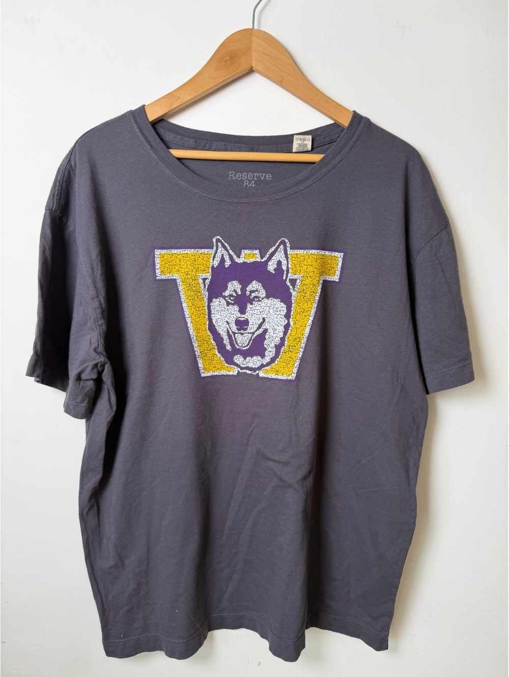 Washington Huskies T Shirt Gray men’s XL NWOT